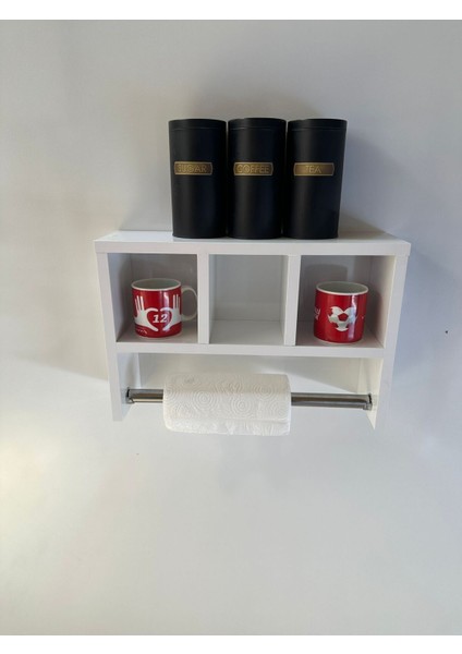 Luxury Raflı Baharatlık Raflı Havluluk 1 Adet