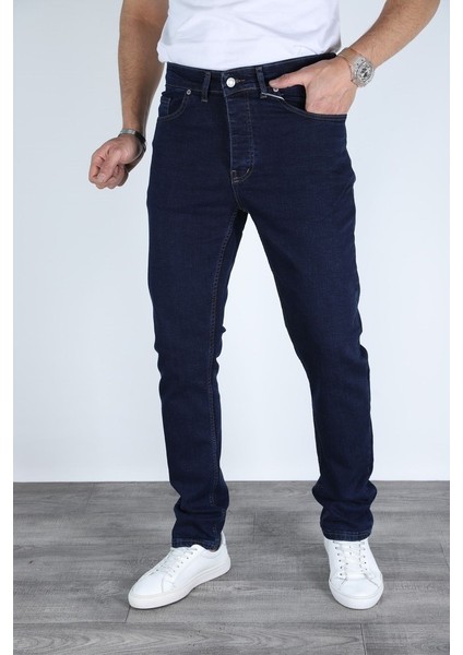 Erkek Regular Fit Rahat Kesim Esnek Likralı Denim Jeans Kot Pantolon