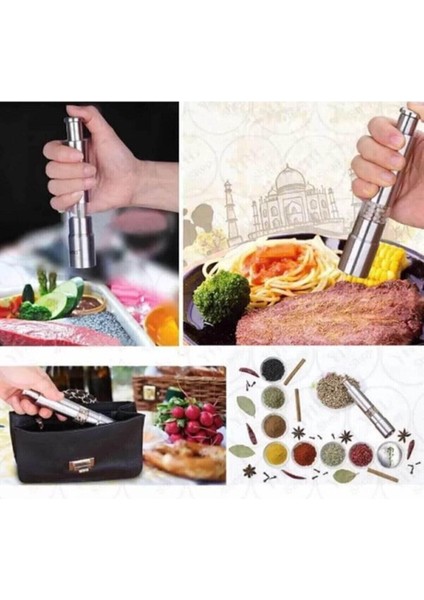 Luxury Manuel Basmalı Tuz Karabiber Öğütücü Tuz Karabiber Değirmeni Tuzluk 1 Adet fiyatları