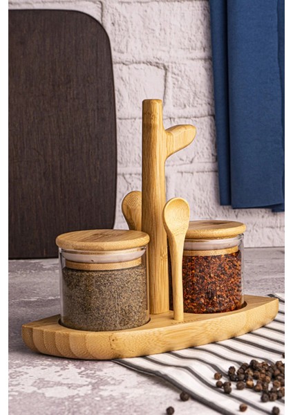 Luxury Bambu Nirvana - 7 Parça Baharat Seti 1 Adet