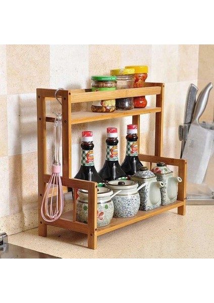Luxury Ahşap Baharatlık, Baharatlık Standı, Mutfak Organizer 1 Adet