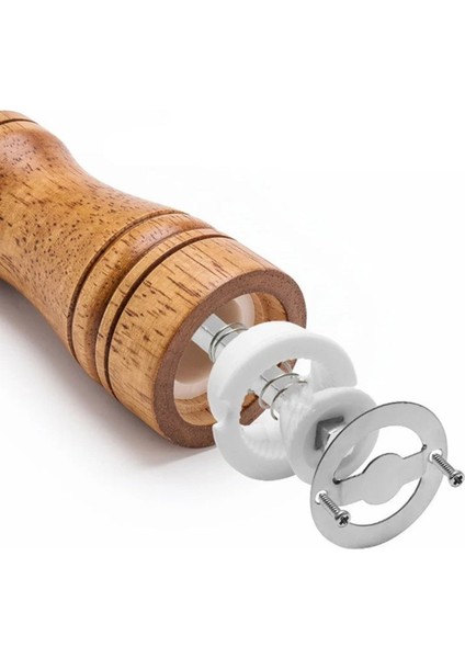 Luxury Ahşap Baharat Tuz Öğütücü Değirmen Tuzluk Baharatlık 14 cm Tek Adet Kahverengi 1 Adet fırsatları