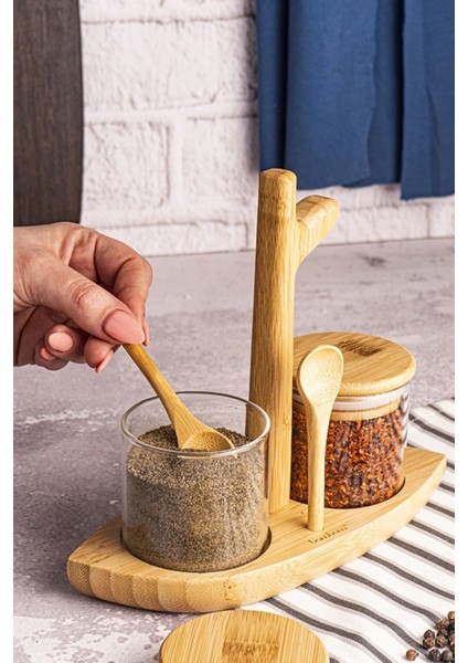 Luxury Bambu Nirvana - 7 Parça Baharat Seti 1 Adet