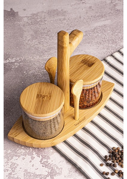 Luxury Bambu Nirvana - 7 Parça Baharat Seti 1 Adet