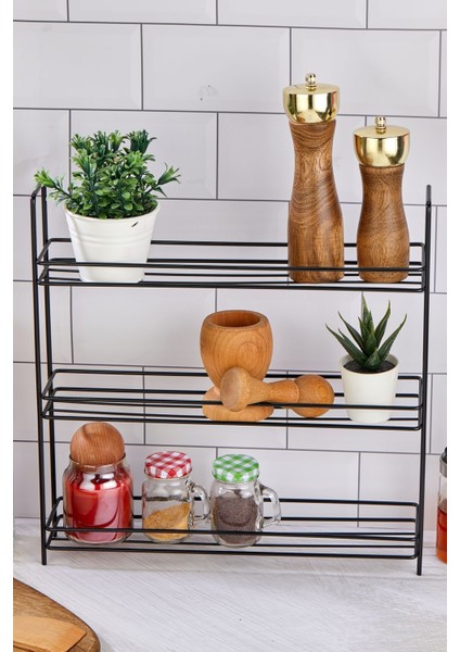 Luxury Metal Baharatlık Standı Küçük Boy - Baharatlık Rafı 1 Adet