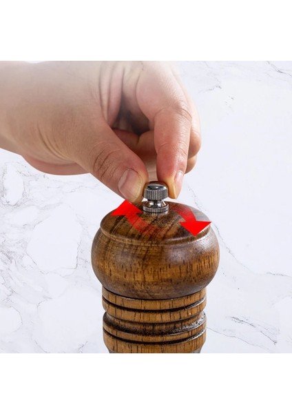 Luxury Ahşap Baharat Tuz Öğütücü Değirmen Tuzluk Baharatlık 21 cm Tek Adet Kahverengi 1 Adet fırsatları