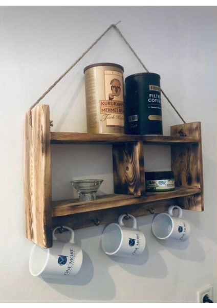 Luxury Mutfak Terek Rafı Kupalık Baharatlık Çiçeklik Anahtarlık Özel Üretim 50*30*11 cm 1 Adet