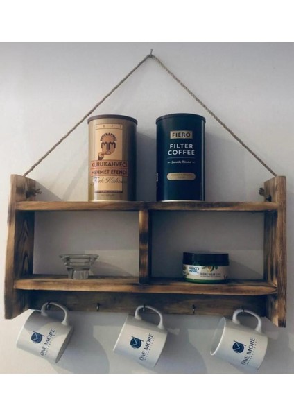 Luxury Mutfak Terek Rafı Kupalık Baharatlık Çiçeklik Anahtarlık Özel Üretim 50*30*11 cm 1 Adet