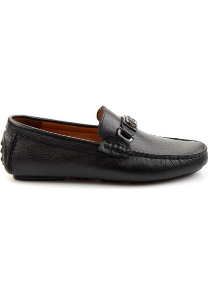 Siyah Leather Erkek Loafer Ayakkabı E01547007540