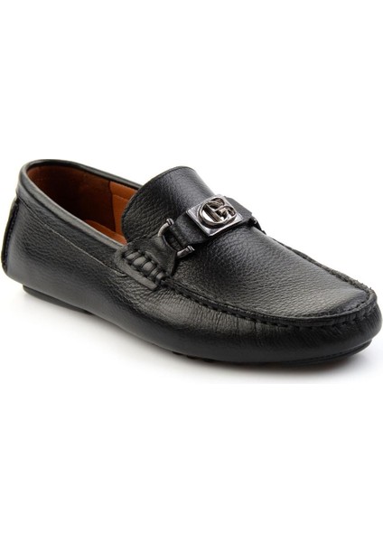 Siyah Leather Erkek Loafer Ayakkabı E01547007540 fiyatları