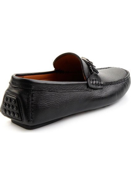 Siyah Leather Erkek Loafer Ayakkabı E01547007540 modelleri
