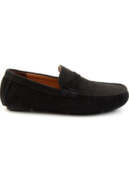 Siyah Leather Erkek Loafer Ayakkabı E01547007801