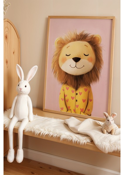 Neşeli Aslanlar – Renkli ve Eğlenceli Çocuk Odası ve Bebek Odası Tablo Seti fiyatları