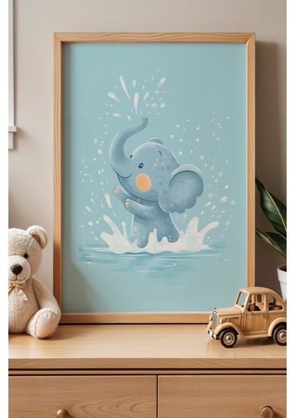 2'li Minimalist Çocuk Odası ve Bebek Odası Ahşap Çerçeveli Duvar Tablosu fiyatları