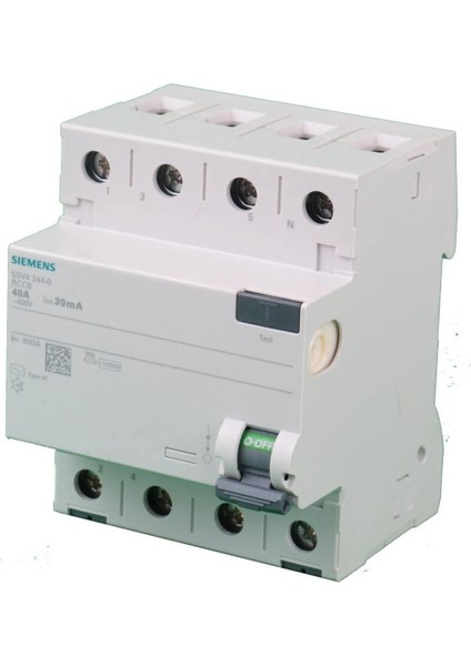 4X63 A 300MA Kaçak Akım Koruma Rölesi 5SV5646-6