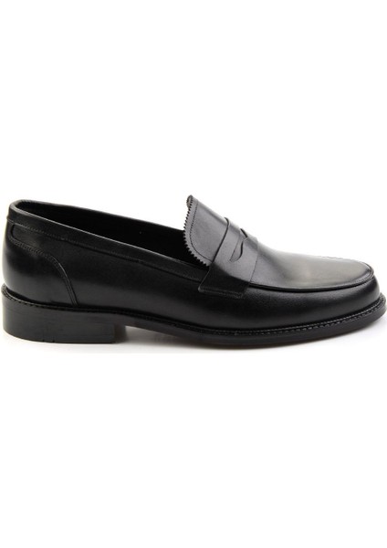 Siyah Leather Erkek Klasik Ayakkabı E01630311741