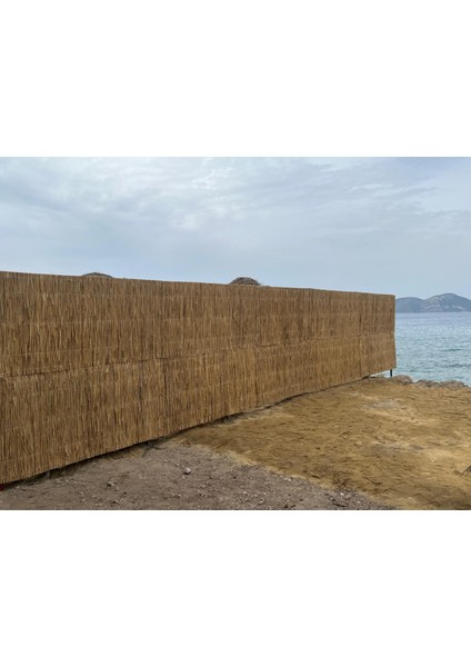 Doğal ve Dayanıklı Pres Bambu Kamış Balkon Çatı Kaplama (Kalınlık , 2 cm 1 x 2 Metre)