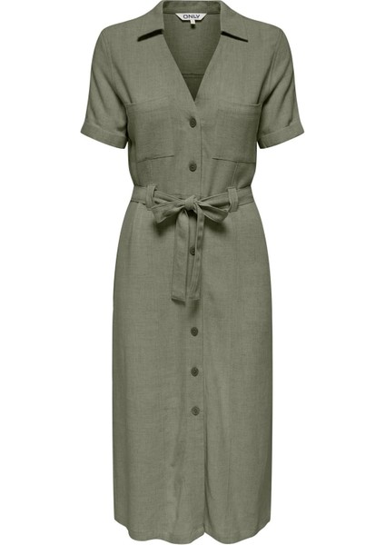 Onlsıesta Ss Lın Bl Shırt Dress Pnt Noos fiyatları