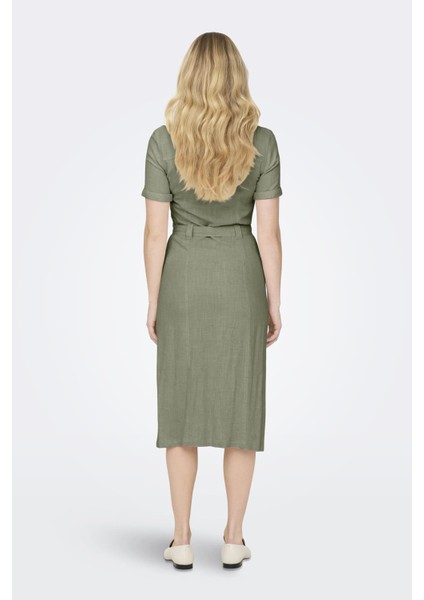 Onlsıesta Ss Lın Bl Shırt Dress Pnt Noos fırsatları