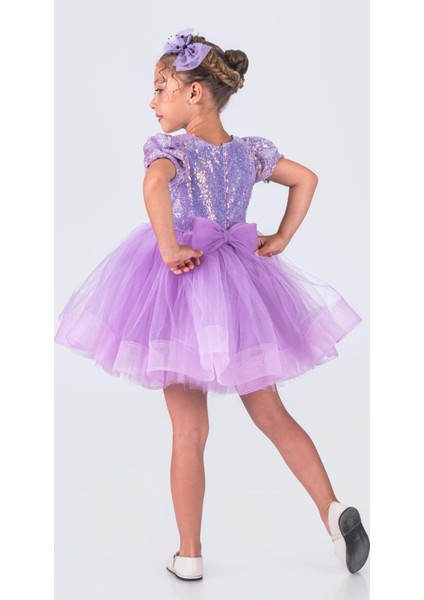 Balerin Model Pullu Kız Çocuk Elbise fiyatları