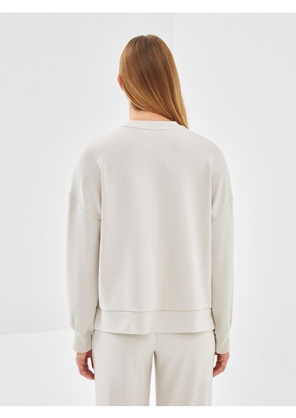Lcw Vision Bisiklet Yaka Oversize Kadın Sweatshirt fırsatları