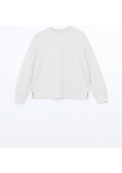 Lcw Vision Bisiklet Yaka Oversize Kadın Sweatshirt indirimleri