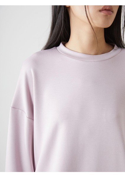 Lcw Vision Bisiklet Yaka Oversize Kadın Sweatshirt modelleri
