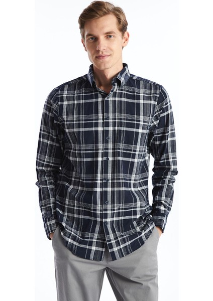 Lcwaıkıkı Classic Regular Fit Uzun Kollu Ekose Erkek Gömlek