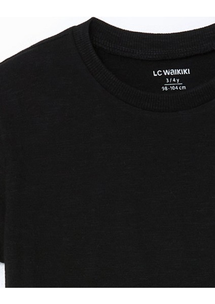 Lcw Kids Bisiklet Yaka Basic Erkek Çocuk Tişört modelleri