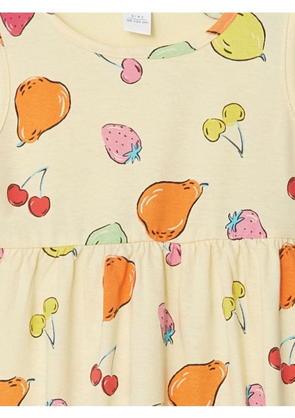 Lcw Kids Desenli Bisiklet Yaka Kız Bebek Penye Elbise fiyatları