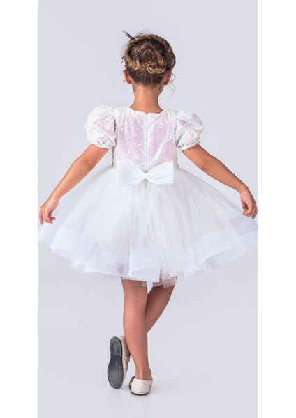 Balerin Model Pullu Kız Çocuk Elbise fiyatları