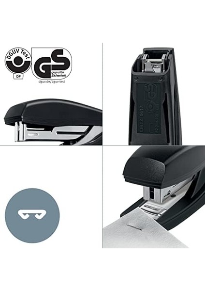 Recycle Nexxt Mini Zımba, 10 Yaprak Için, Cep Formatı, Zımba Çıkarıcı, Çelik ve Geri Dönüştürülmüş PLASTIK,%100 Geri Dönüştürülebilir, Co2 Dengelenmiş, Geri Dönüşüm Serisi, Siyah, 56170095