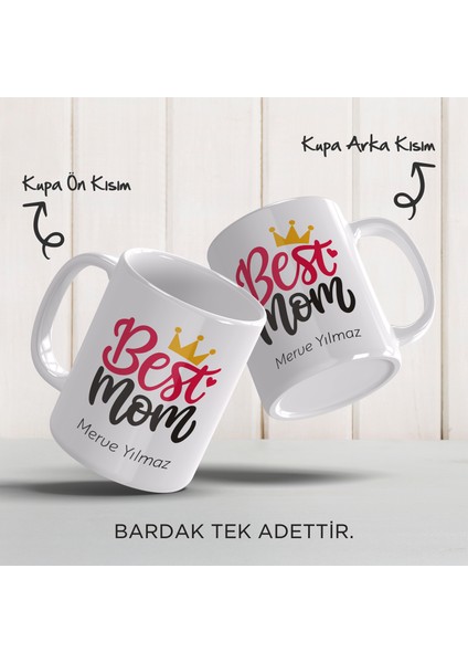 Anneler Günü Hediyesi Kişiye Özel Porselen Kupa Bardak