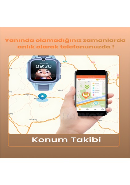 Mısawa Harvox 4g Pro Akıllı Çocuk saati Görüntülü Konuşma Konum Takibi Sos Çağrısı IPX67 Sıçramalara Dayanıklı modelleri