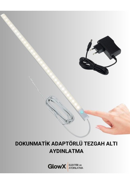 Dokunmatik Tak-Çalıştır Tezgah Altı Aydınlatma(Gün Işığı)