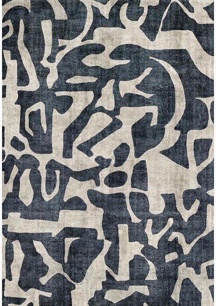 Siesta Modern 32-523 Modern Desenli Dokuma Tabanlı Yıkanabilir Şönil Salon ve Oda Halısı