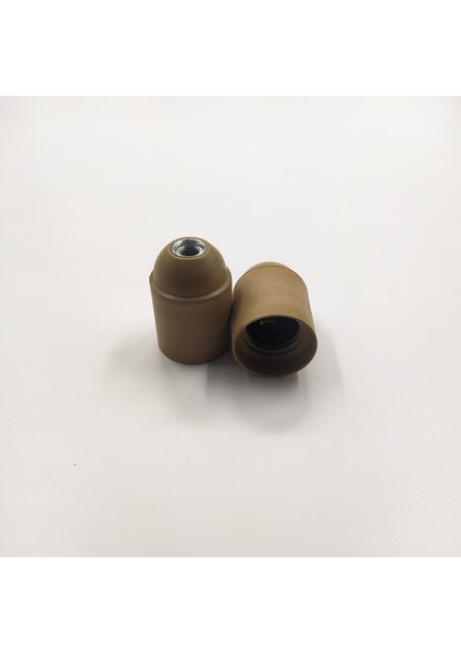 Dekoratif Plastik E-27 Düz Duy Gold (2 ADET)