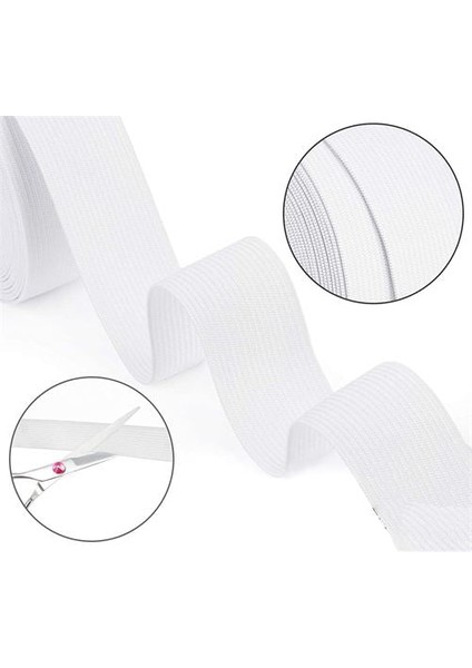 30 Metre Yassı Bel Paça Giysi Lastiği 3 cm