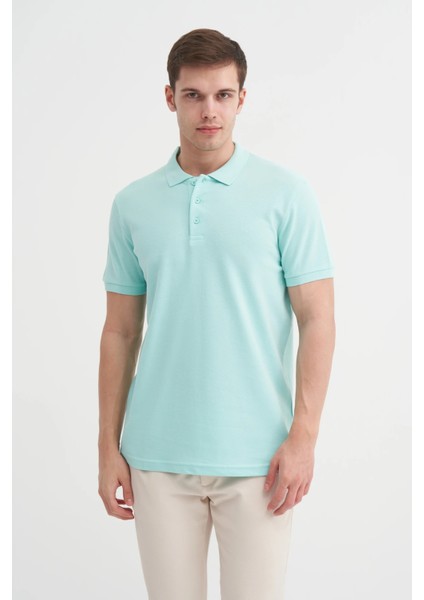 Açık Mavi Erkek Polo Yaka T-Shirt 4613