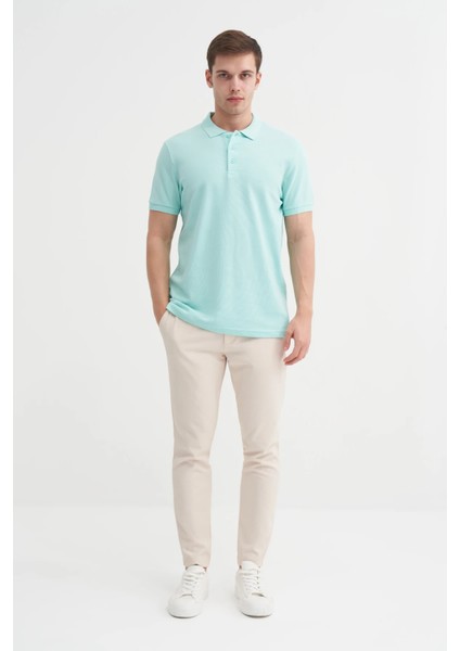 Açık Mavi Erkek Polo Yaka T-Shirt 4613 modelleri