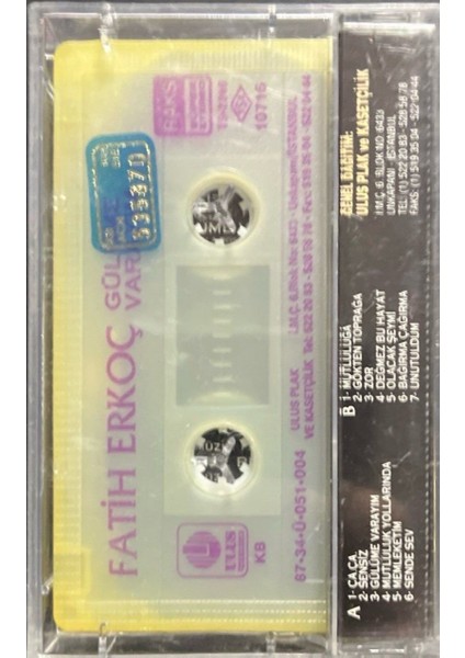 Kaset Fatih Erkoç Gülüme Varayım Kaset