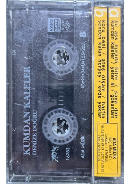 Kaset Kumdan Kaleler Denize Doğru Kaset