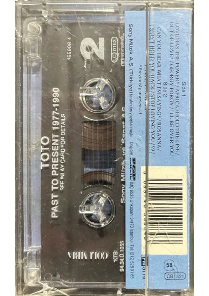 Kaset Toto Past To Present 1977-1990 Kaset fiyatları