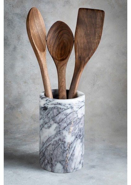 Luxury Ceviz Ağacı El Yapımı Tahta Kaşık ve Spatula Seti 30 Cm. 1 Adet