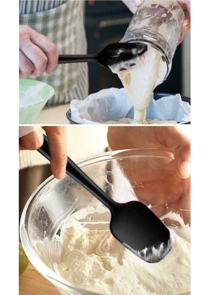 Luxury 2’li Silikon Kaşık ve Silikon Spatula Seti 1 Adet