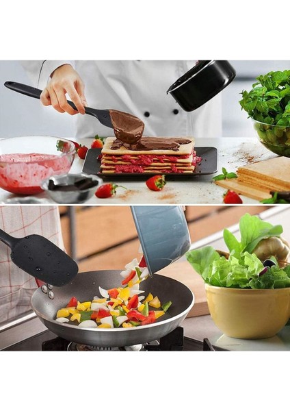 Luxury 2’li Silikon Kaşık ve Silikon Spatula Seti 1 Adet