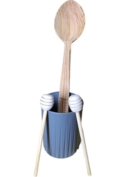 Luxury 29 cm Zeytin Kaşık, Zeytin Ağacı El Yapımı Kaşık, Çeyizlik Kaşık Set, Ahşap Kaşık 1 Adet