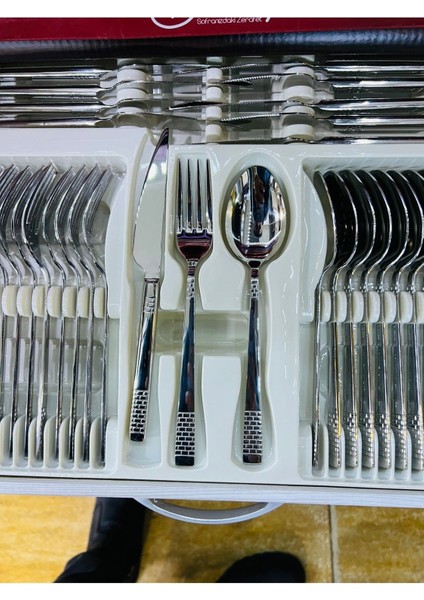 Luxury Dilay 90 Parça Kaşık Seti 1 Adet