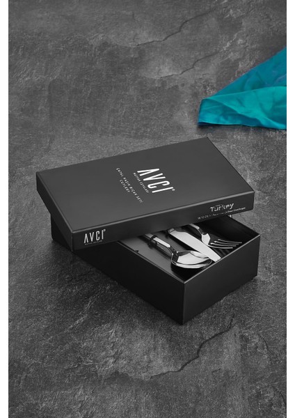 Luxury Nevra 18 Parça Çatal Kaşık Bıçak Takımı 18/10 Paslanmaz Çelik 1 Adet