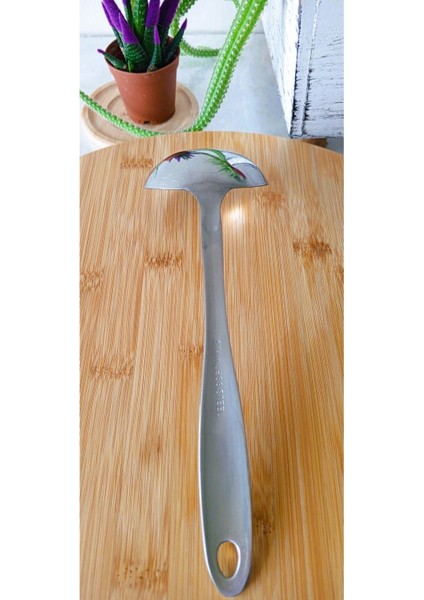Luxury Paslanmaz Çelik Sofra, Çorba Kepçesi, 27 cm 1 Adet 1 Adet